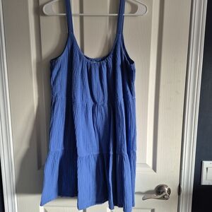 Z Supply Blue Textured Dress